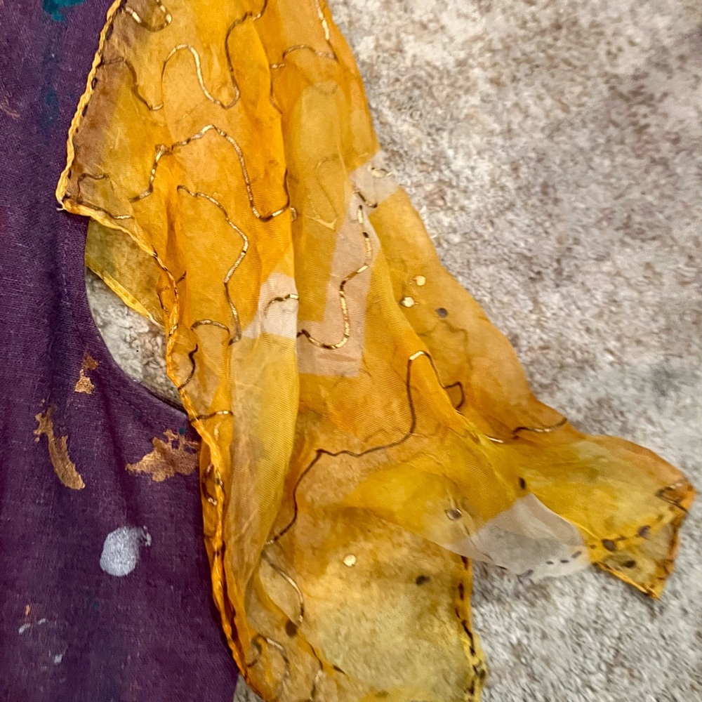 Rabbit designs Size 14. Hand painted. One of a kind top.